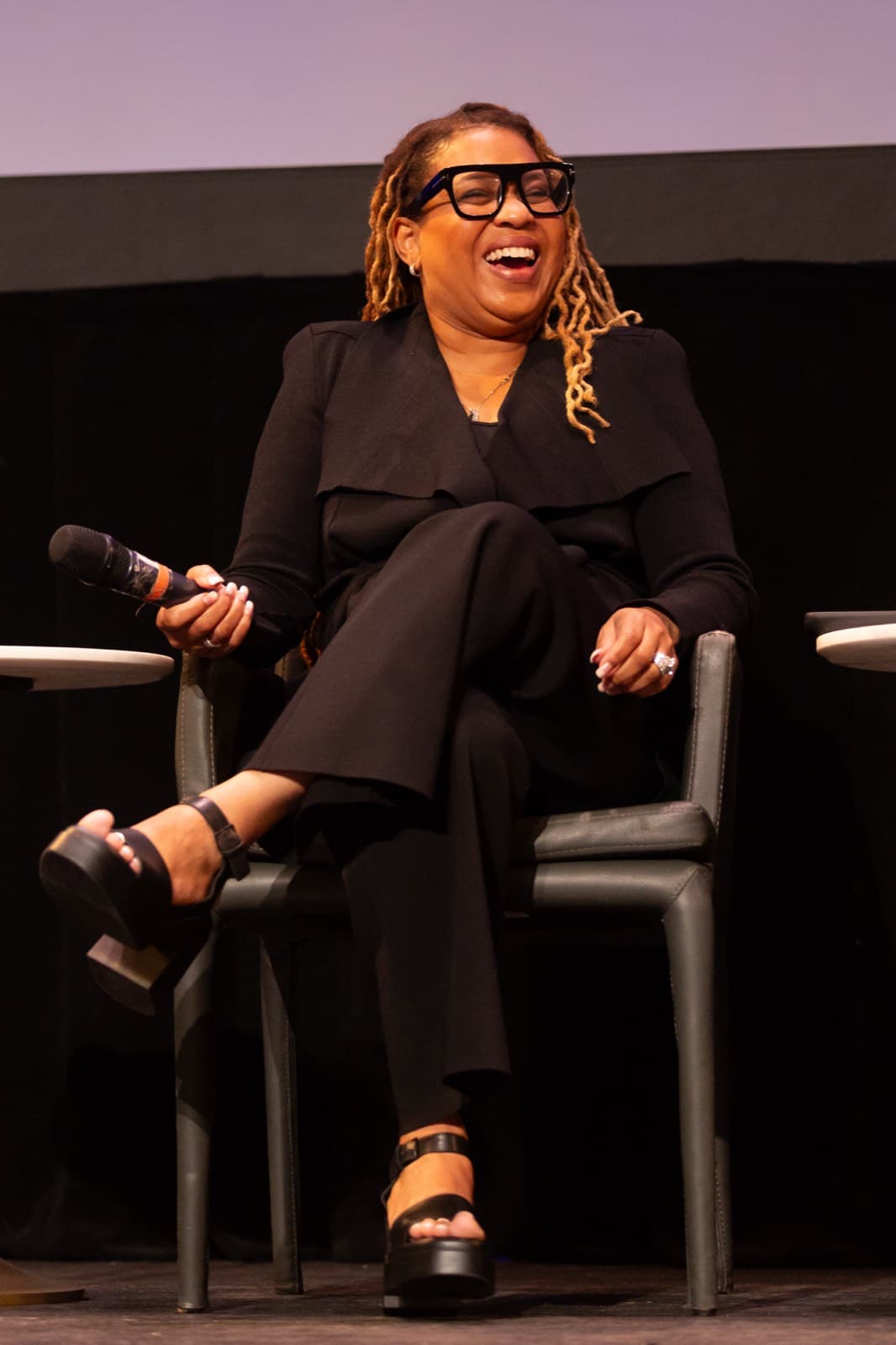 Dr. Gina Merritt on stage at the Diversity in Commercial Real Estate Conference